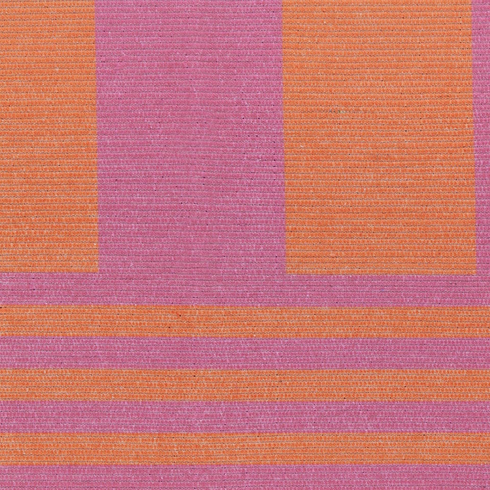 furn. Pink Deck Stripe Printed Indoor/Outdoor Rug