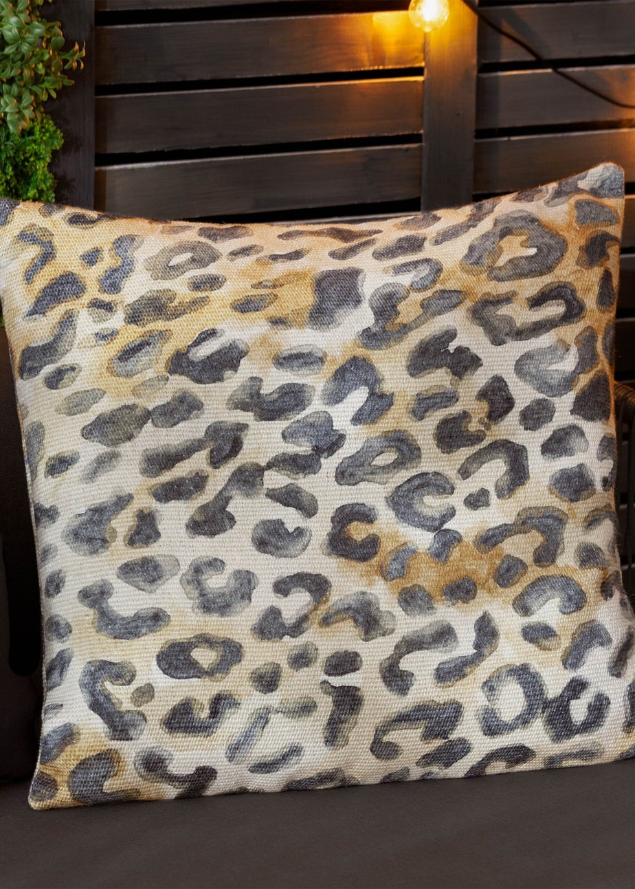 Paoletti Leopardis Leopard Woven Outdoor Cushion