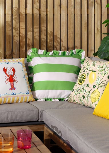 furn. Rust Citronello Printed Outdoor Outdoor Cushion