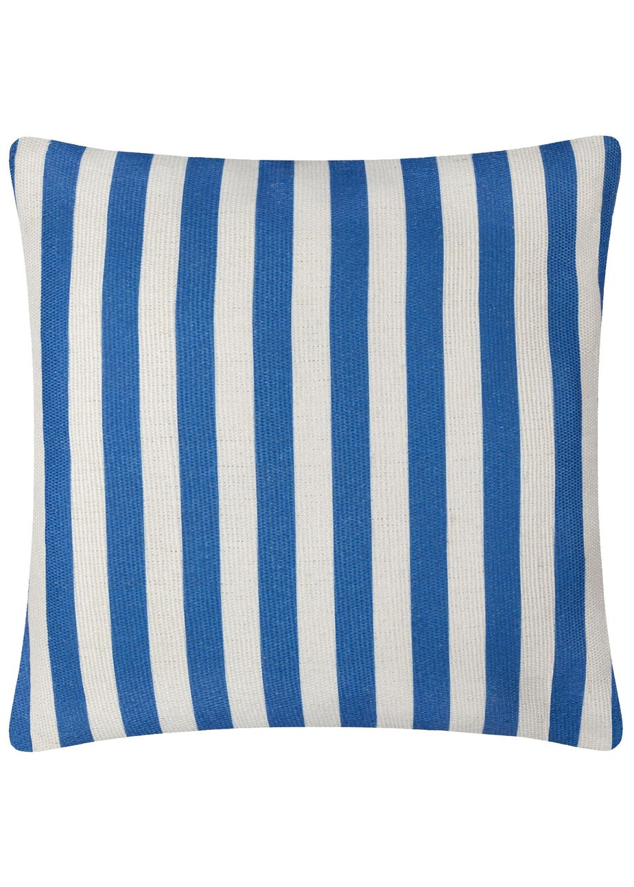 furn. Blue Deck Stripe Woven Outdoor Outdoor Cushion