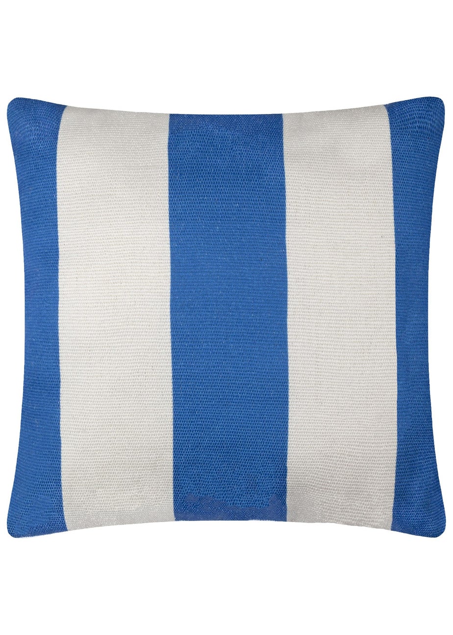 furn. Blue Deck Stripe Woven Outdoor Outdoor Cushion