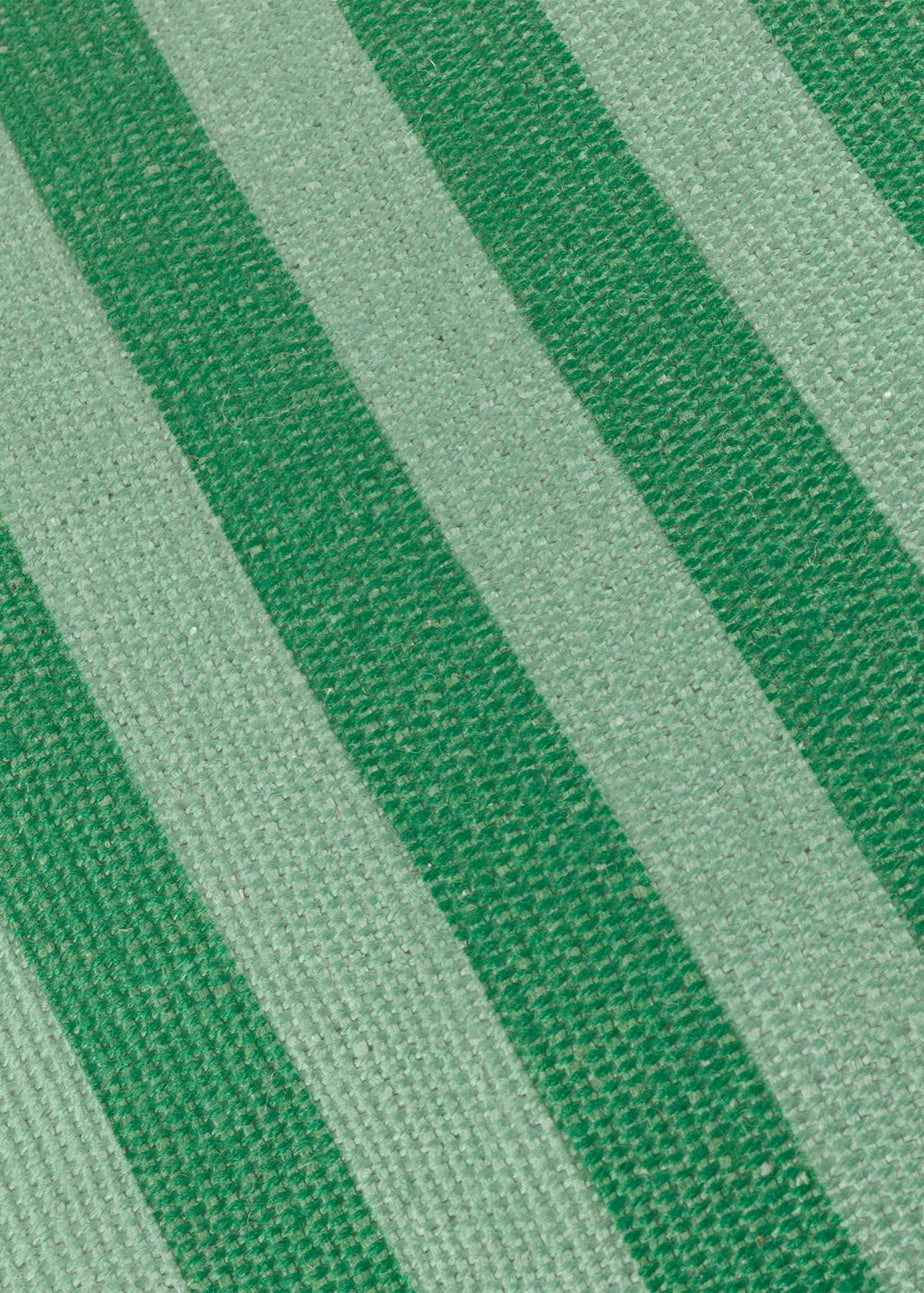 furn. Green Deck Stripe  Woven Outdoor Outdoor Cushion