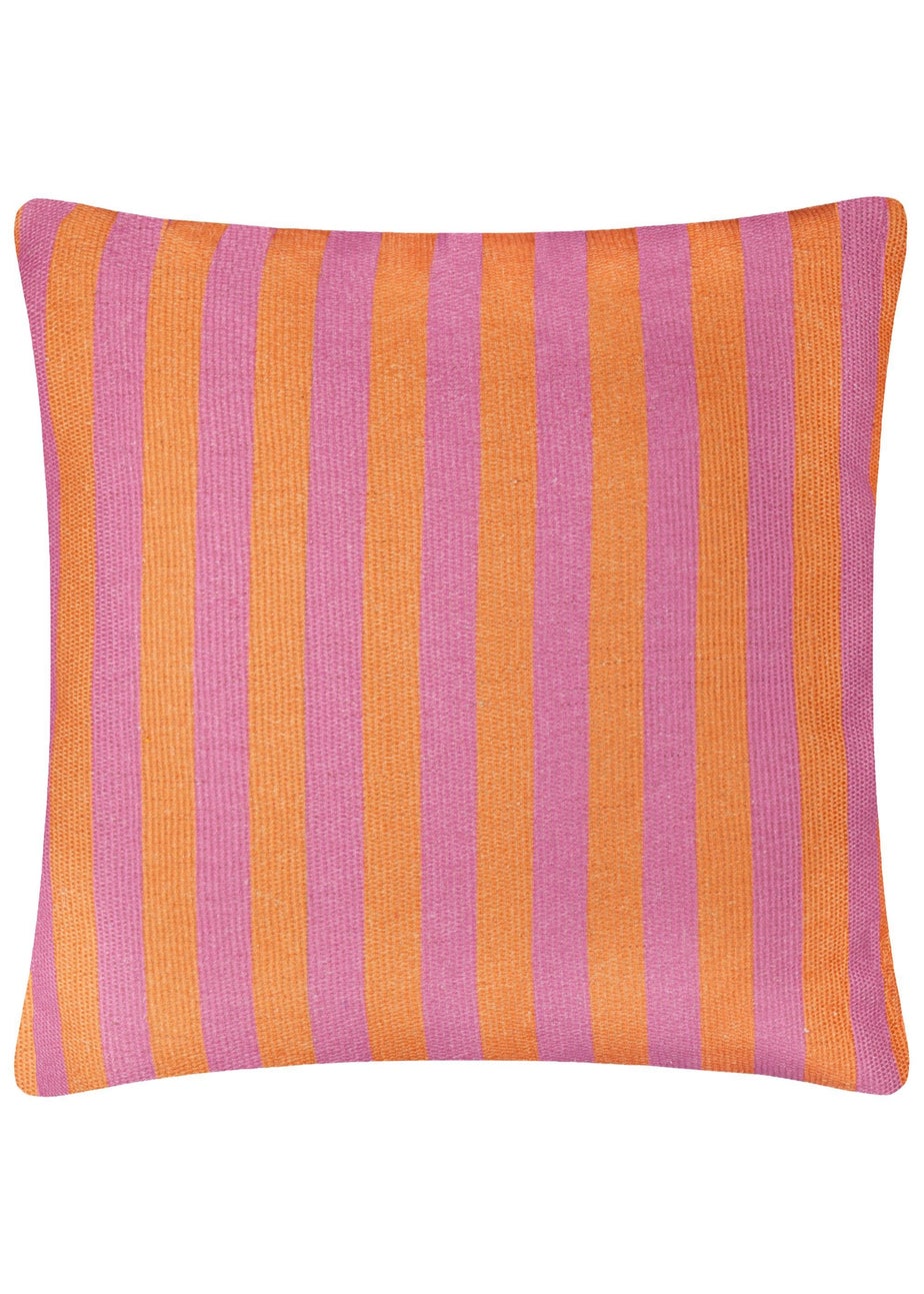 furn. Orange Deck Stripe  Woven Outdoor Outdoor Cushion