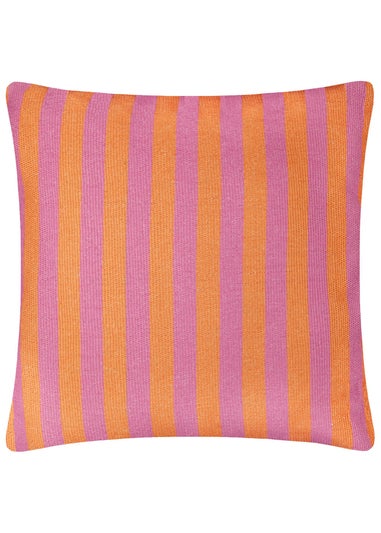 furn. Orange Deck Stripe  Woven Outdoor Outdoor Cushion