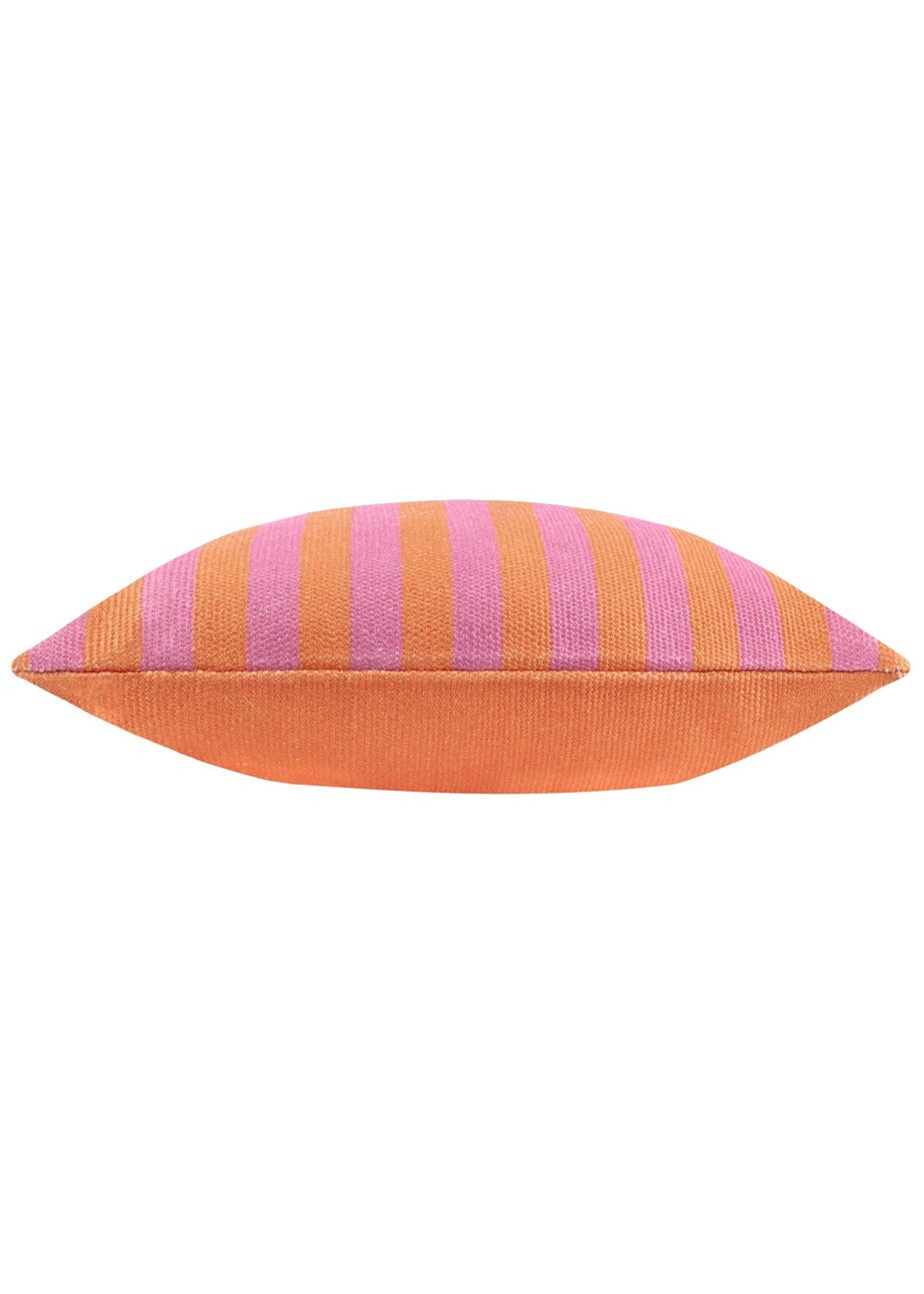 furn. Orange Deck Stripe  Woven Outdoor Outdoor Cushion