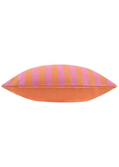 furn. Orange Deck Stripe  Woven Outdoor Outdoor Cushion