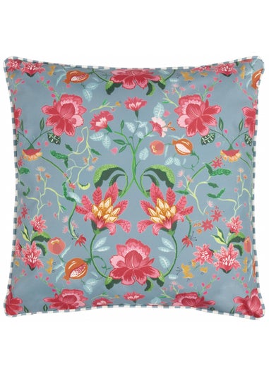 Wylder Nature Light Blue Claudia Floral Outdoor Outdoor Cushion