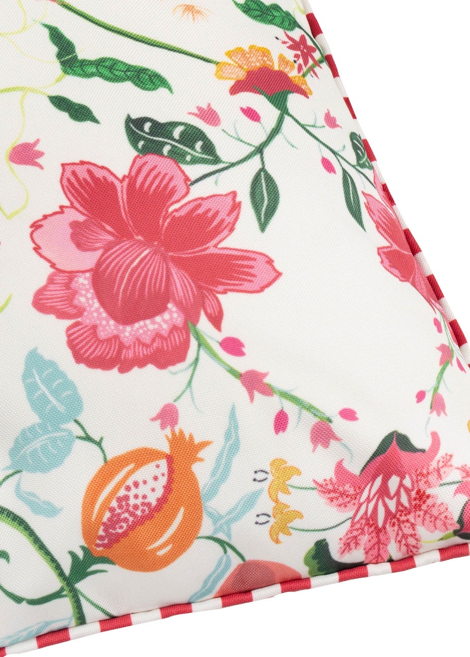 Wylder Nature Red Claudia Floral Outdoor Outdoor Cushion