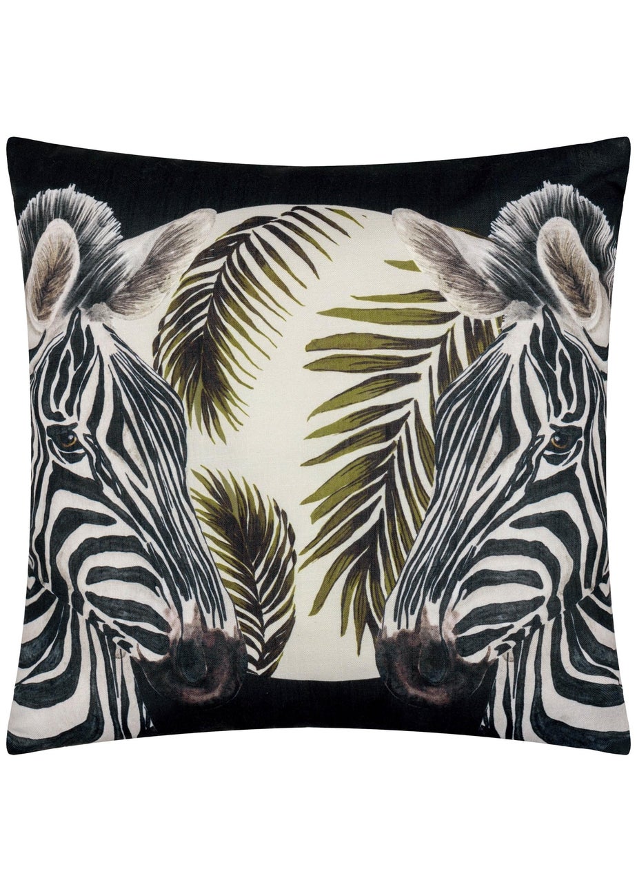 Paoletti Leopardis Zebra Woven Outdoor Cushion