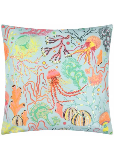 furn. Pink Reef Printed Outdoor Outdoor Cushion
