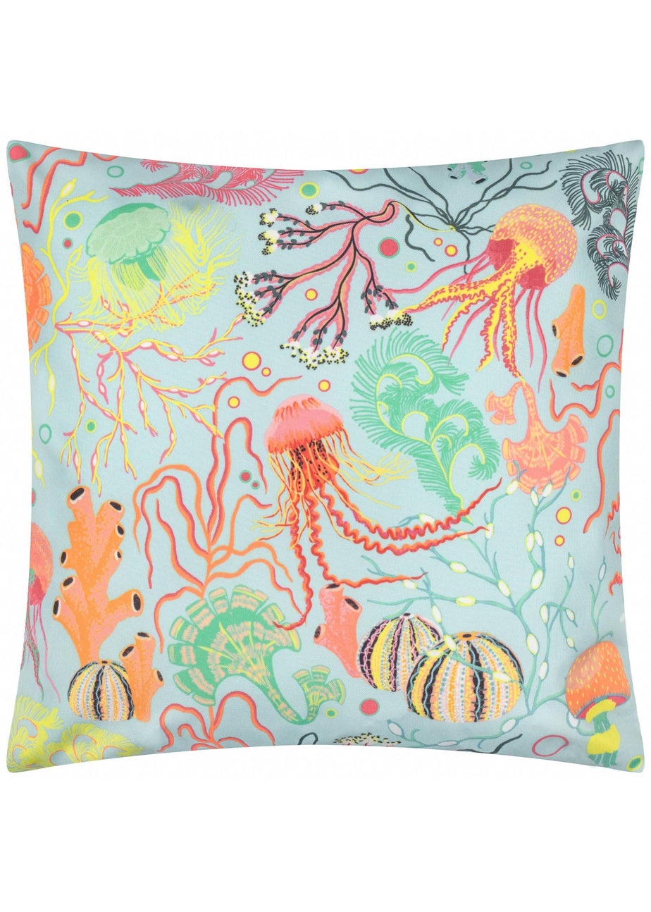furn. Pink Reef Printed Outdoor Outdoor Cushion