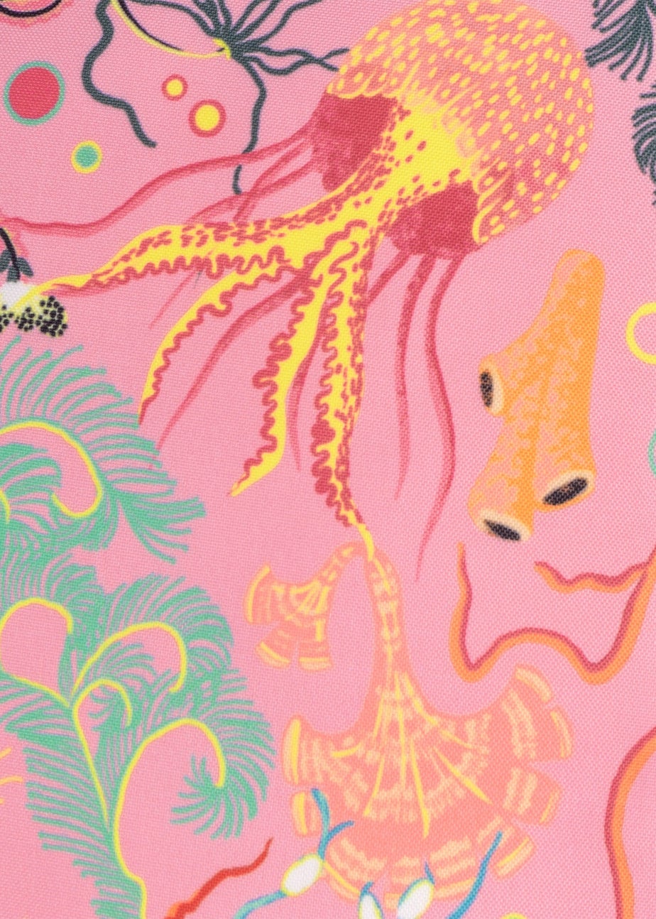 furn. Pink Reef Printed Outdoor Outdoor Cushion