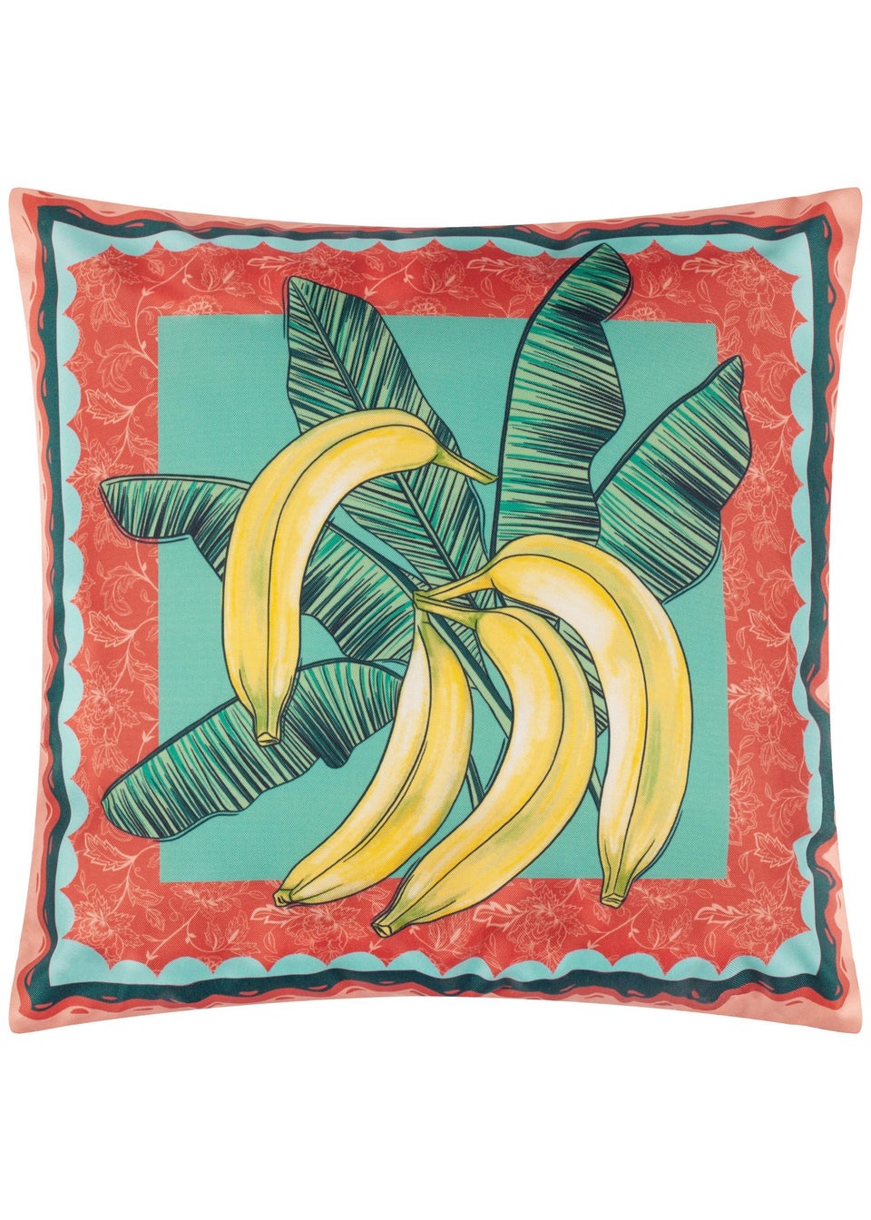 furn. Anemone Bananas Printed Outdoor Outdoor Cushion