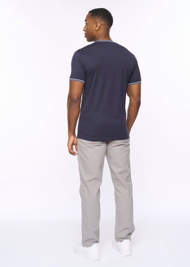 Crosshatch Navy Shellworth T-Shirt