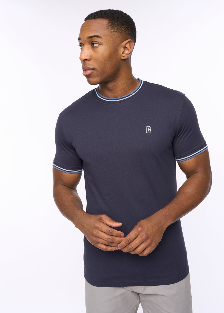 Crosshatch Navy Shellworth T-Shirt