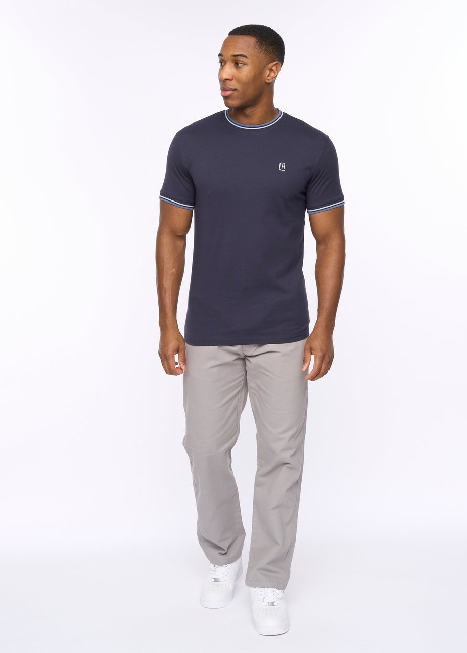 Crosshatch Navy Shellworth T-Shirt