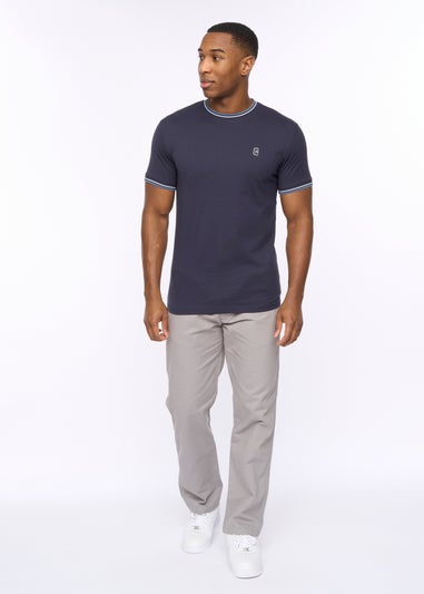 Crosshatch Navy Shellworth T-Shirt