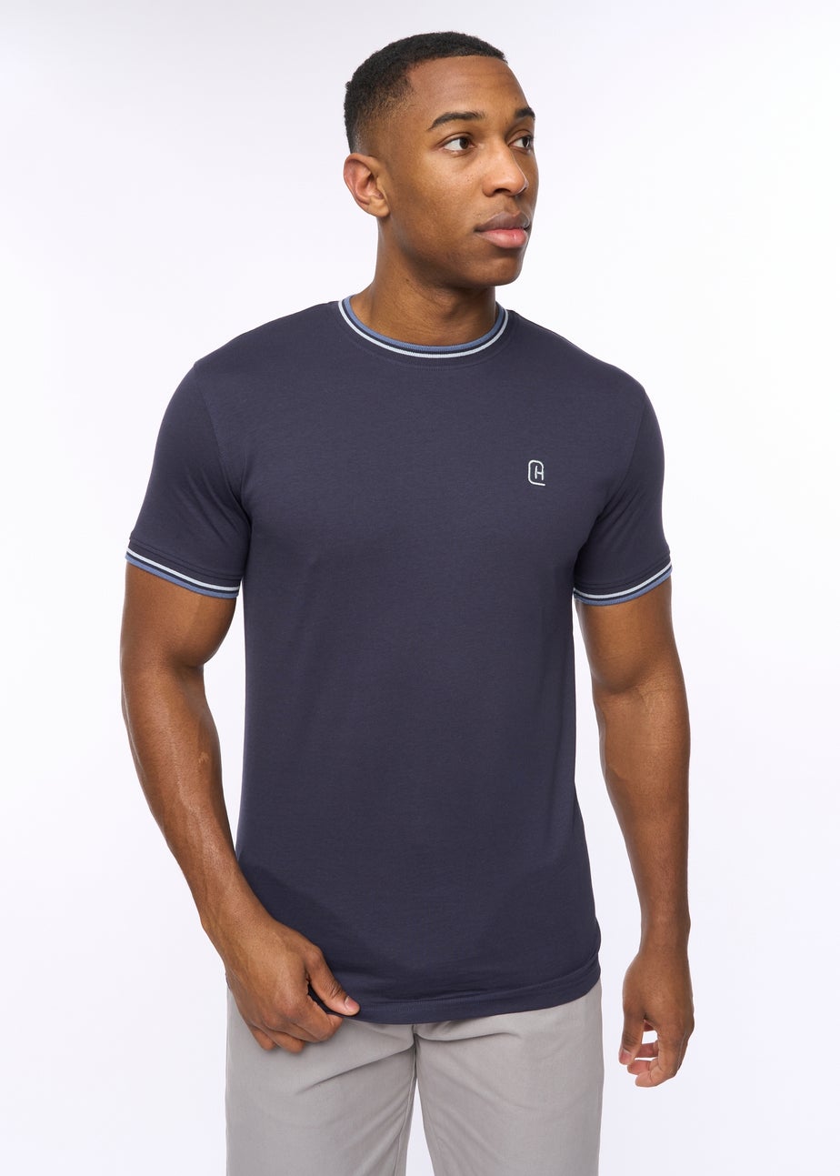 Crosshatch Navy Shellworth T-Shirt