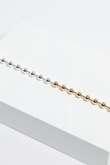 Mood Two Tone Ball Chain Allway Necklace