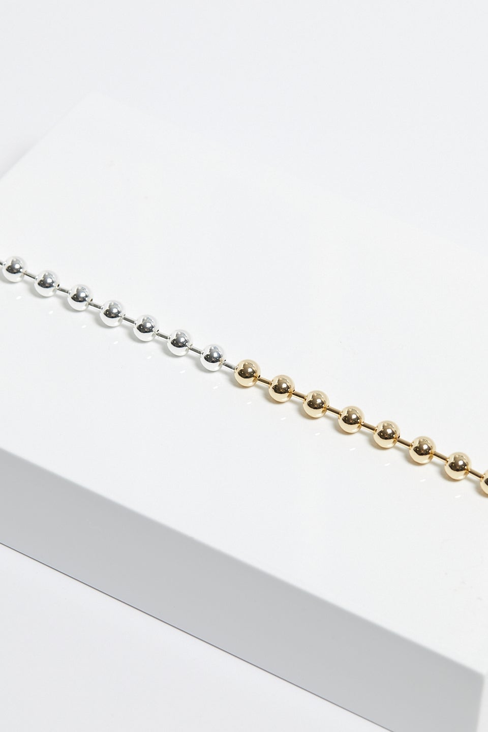 Mood Two Tone Ball Chain Allway Necklace