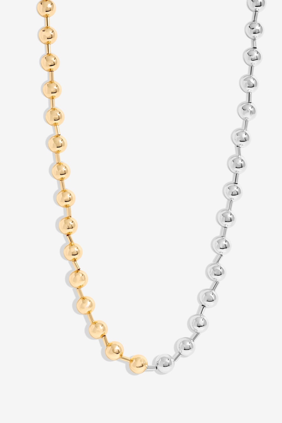 Mood Two Tone Ball Chain Allway Necklace