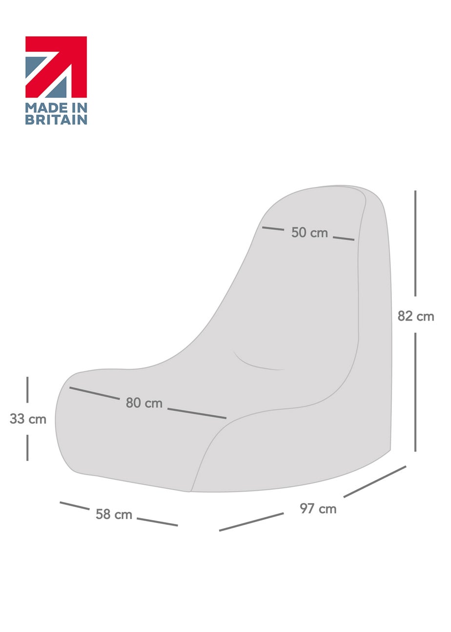 rucomfy Indoor/Outdoor Lounge Chair Seafoam Blue Beanbag