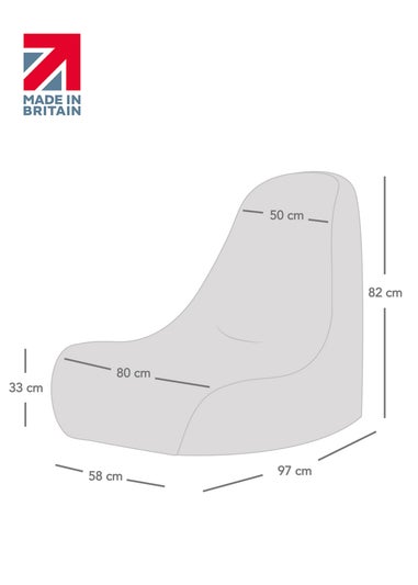 rucomfy Indoor/Outdoor Lounge Chair Seafoam Blue Beanbag