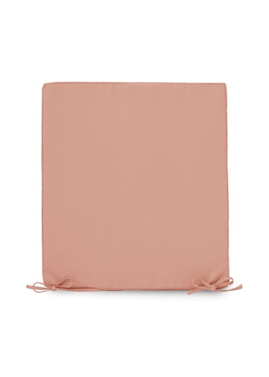 rucomfy Indoor/Outdoor Striped Single Bench Dusky Pink Seatpad