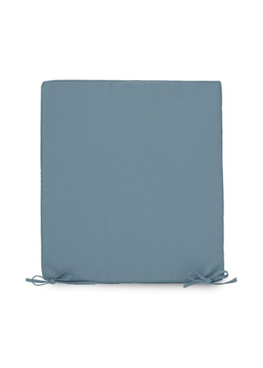 rucomfy Indoor/Outdoor Striped Single Bench Seafoam Blue Seatpad