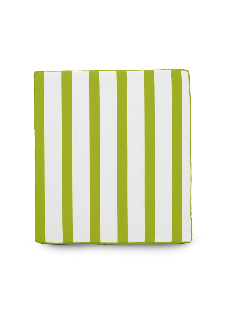 rucomfy Indoor/Outdoor Striped Single Bench Olive Green Seatpad