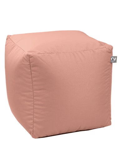 rucomfy Indoor/Outdoor Cube Dusky Pink Beanbag