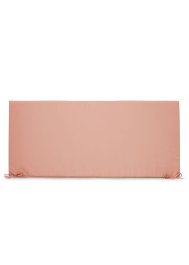 rucomfy Indoor/Outdoor Striped Double Bench Dusky Pink Seatpad