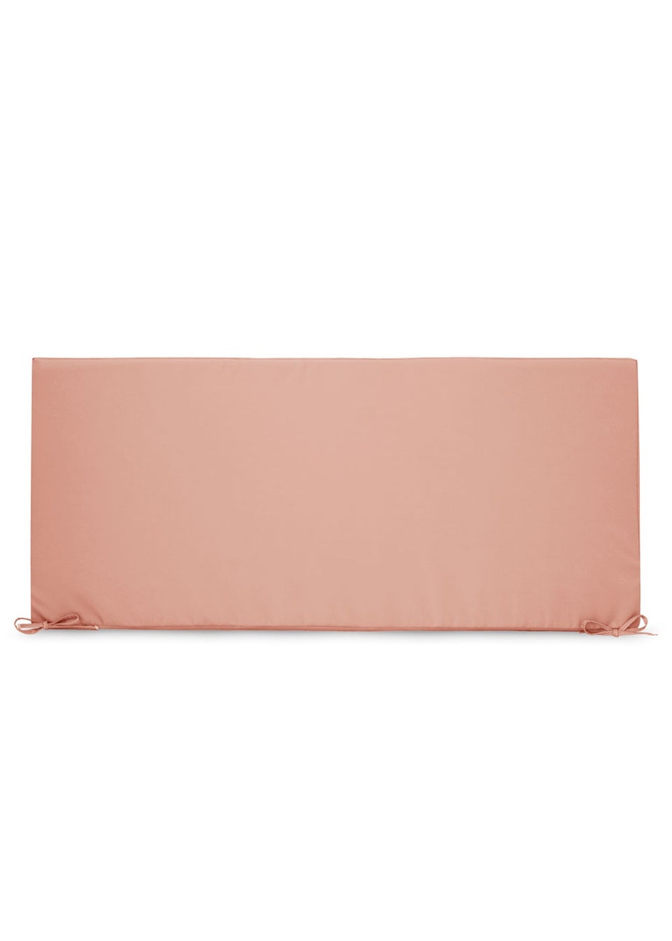 rucomfy Indoor/Outdoor Striped Double Bench Dusky Pink Seatpad