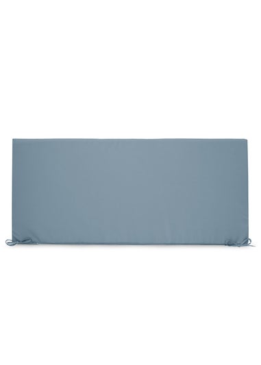 rucomfy Indoor/Outdoor Striped Double Bench Seafoam Blue Seatpad