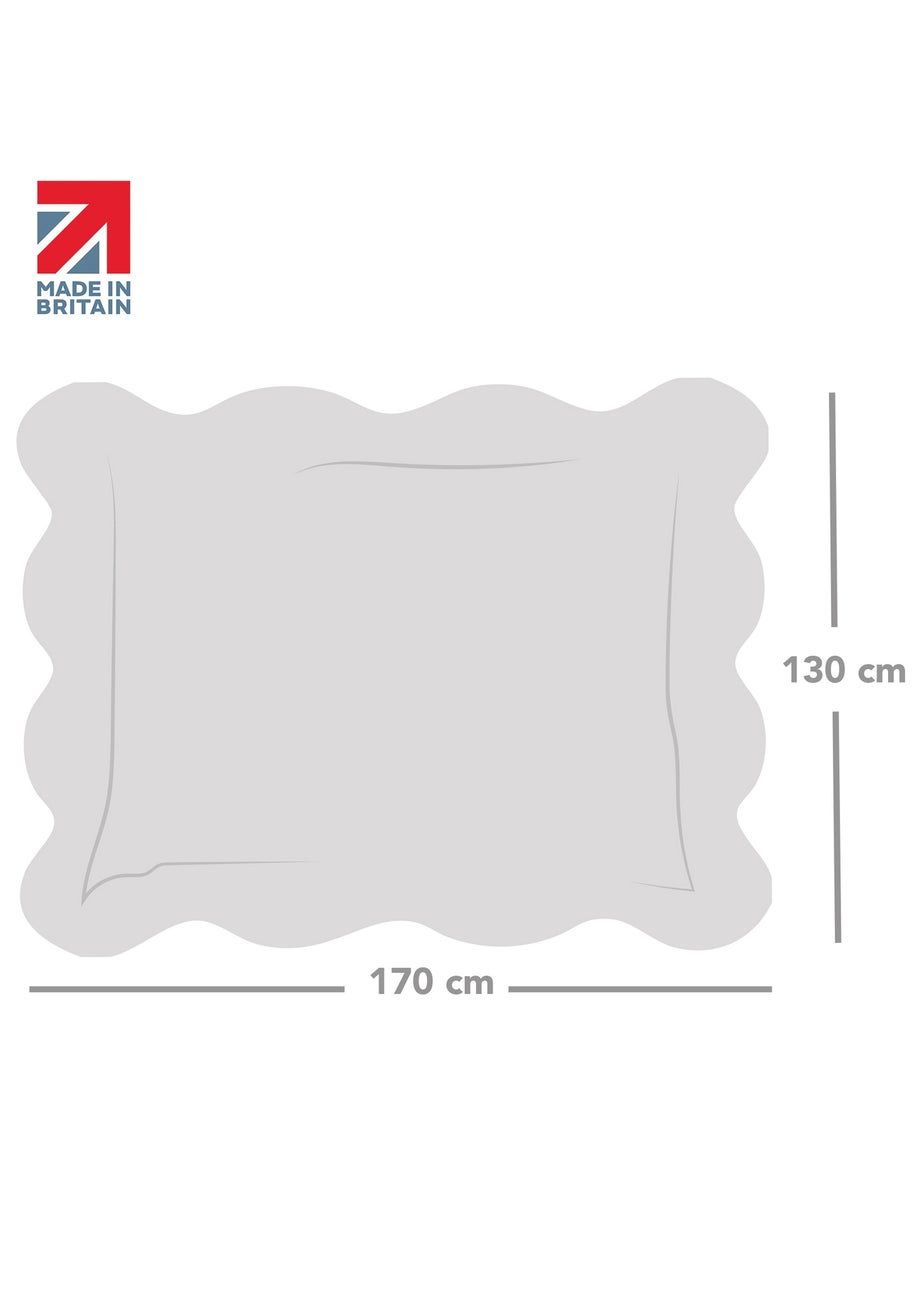 rucomfy Indoor/Outdoor Giant Scalloped Squashy Squarbie Dusky Pink Beanbag