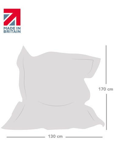 rucomfy Indoor/Outdoor Giant Striped Squashy Squarbie Olive Green Beanbag