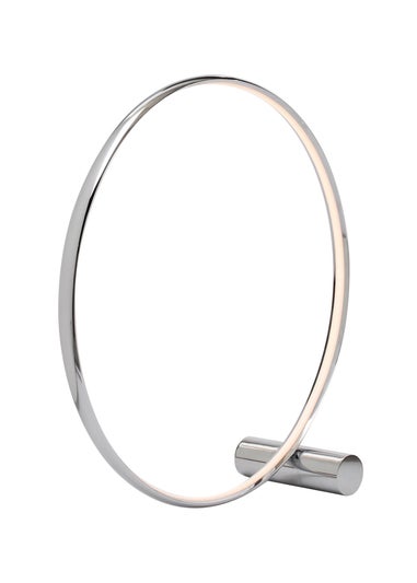 BHS Lighting Serk LED Ring Floor Lamp Chrome (61cm x 61cm)