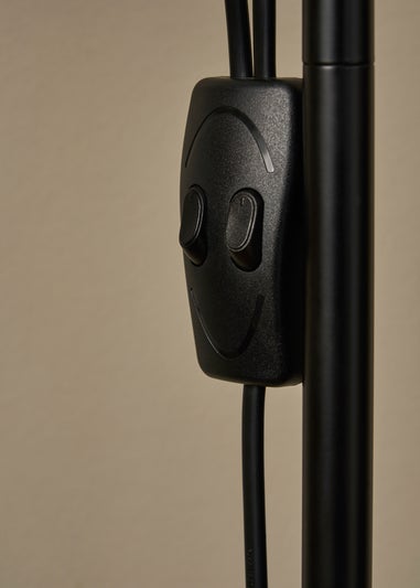 BHS Lighting Mary Mother & Child Floor Lamp Black (170cm x 25cm)