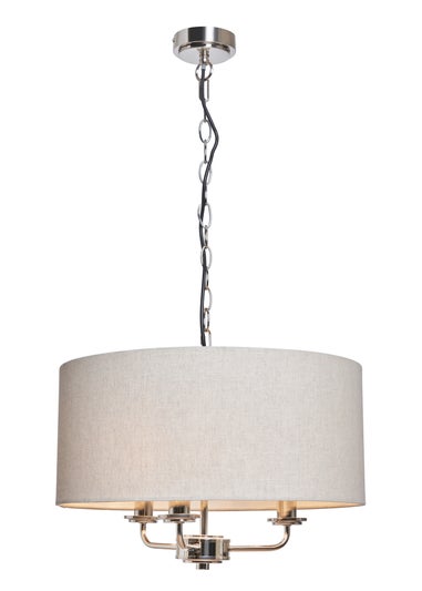 BHS Lighting Harley Ceiling 3 Light Chrome (40-120cm x 45cm)