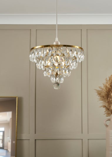 BHS Lighting Elianis Easyfit Brass (21cm x 30cm)