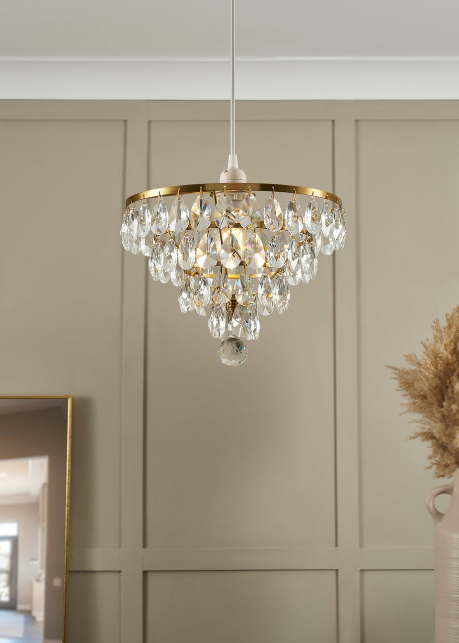 BHS Lighting Elianis Easyfit Brass (21cm x 30cm)