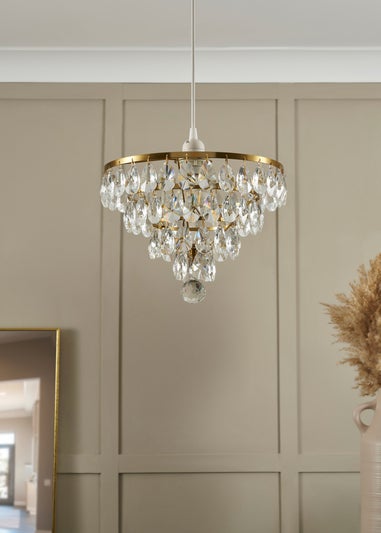 BHS Lighting Elianis Easyfit Brass (21cm x 30cm)