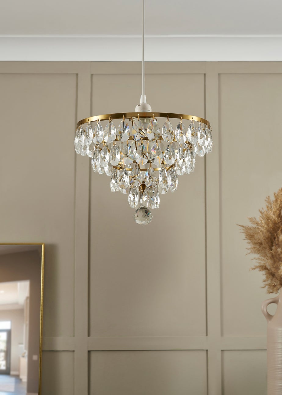 BHS Lighting Elianis Easyfit Brass (21cm x 30cm)