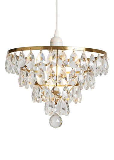 BHS Lighting Elianis Easyfit Brass (21cm x 30cm)