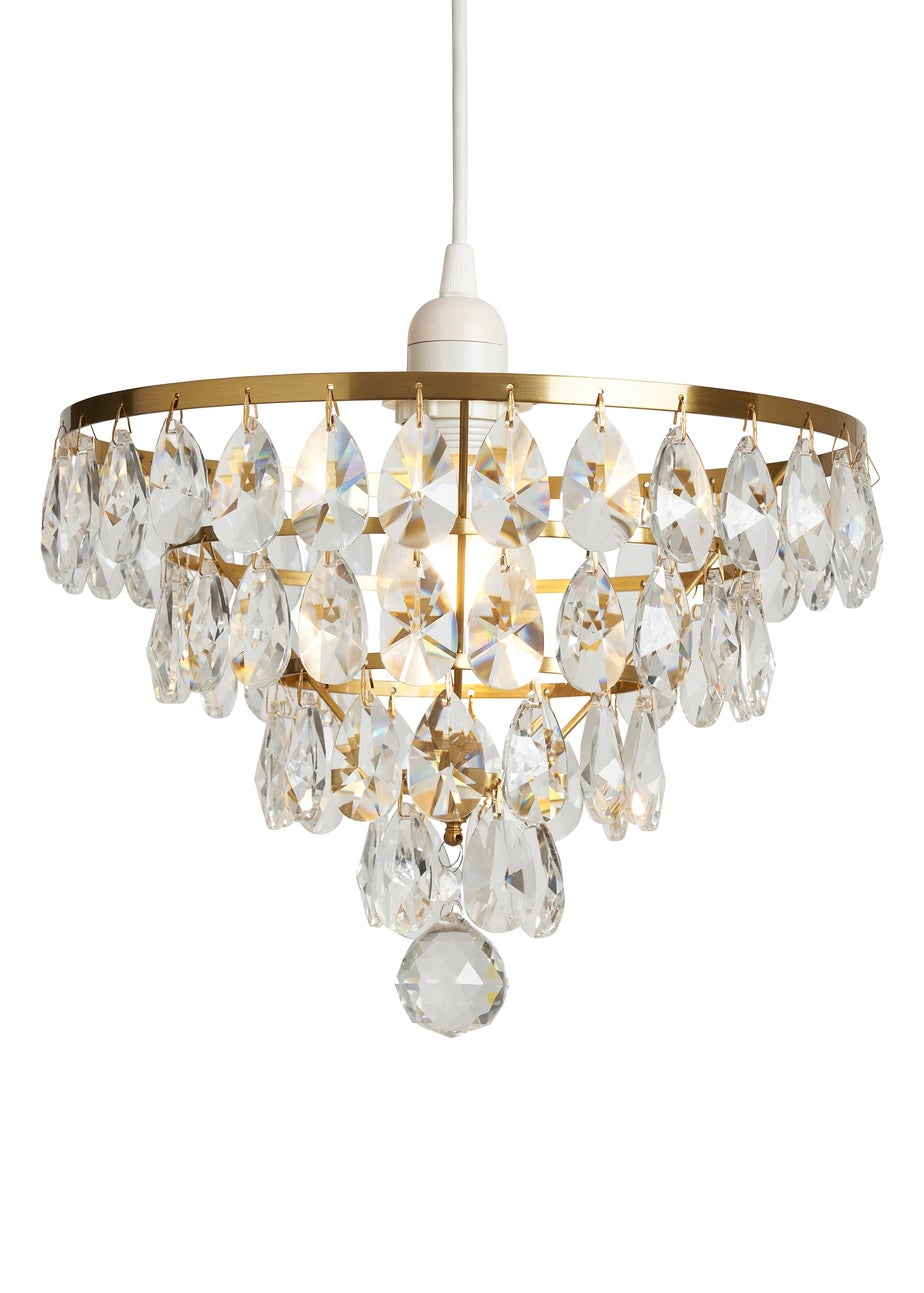 BHS Lighting Elianis Easyfit Brass (21cm x 30cm)