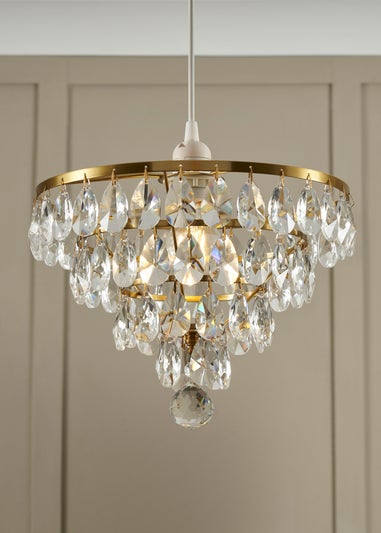 BHS Lighting Elianis Easyfit Brass (21cm x 30cm)