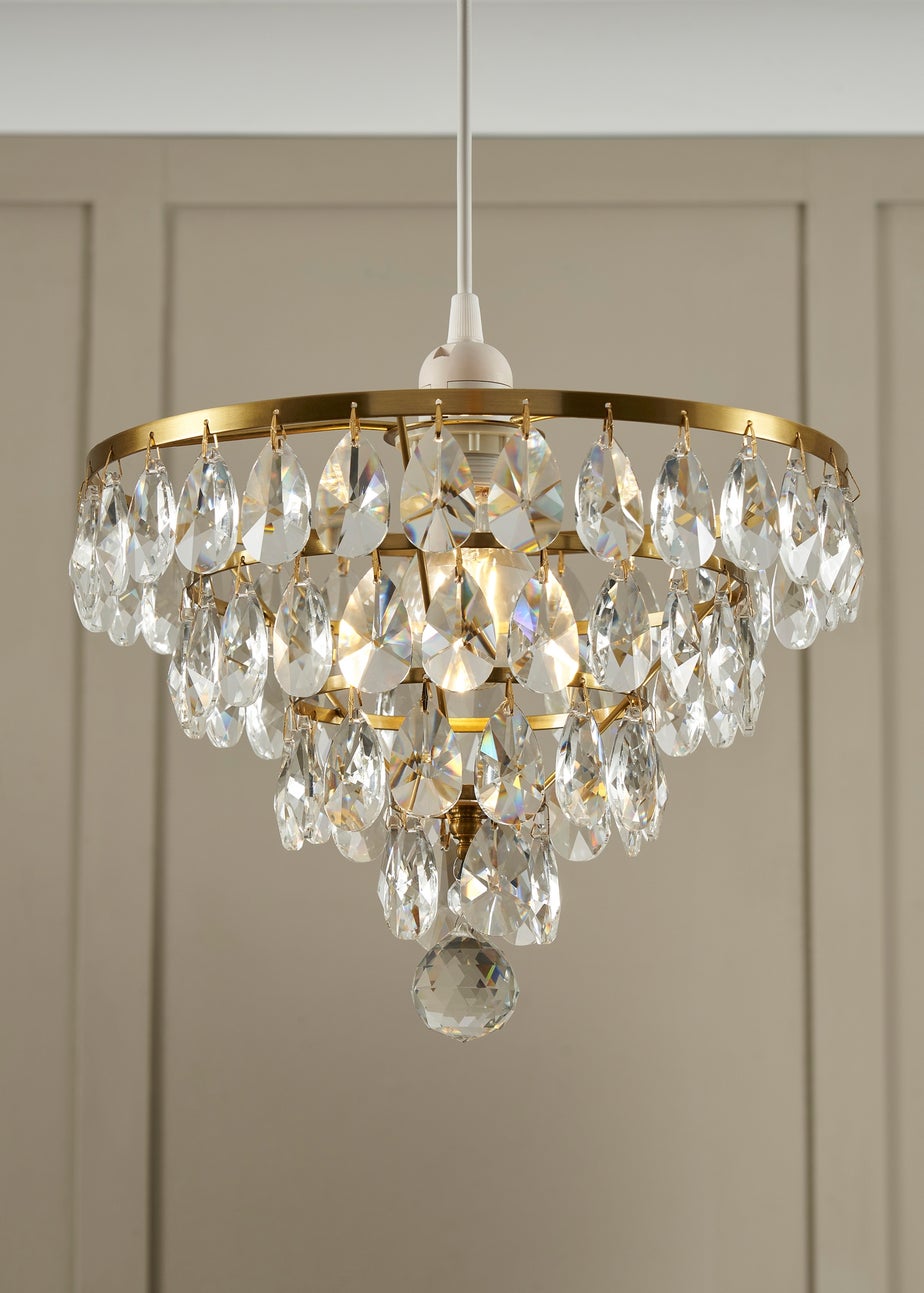 BHS Lighting Elianis Easyfit Brass (21cm x 30cm)