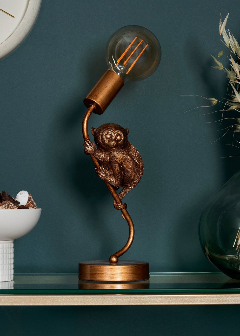 BHS Lighting Tree Tarsier Bronze Table Lamp (33cm x 12cm)