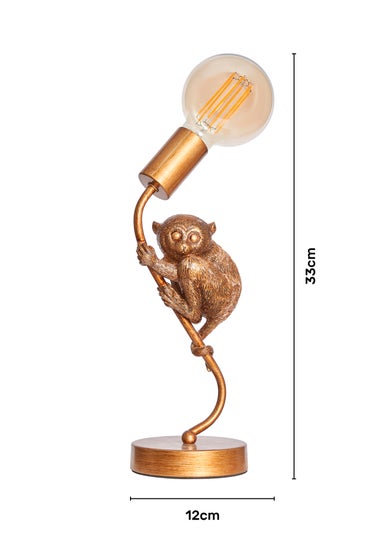 BHS Lighting Tree Tarsier Bronze Table Lamp (33cm x 12cm)