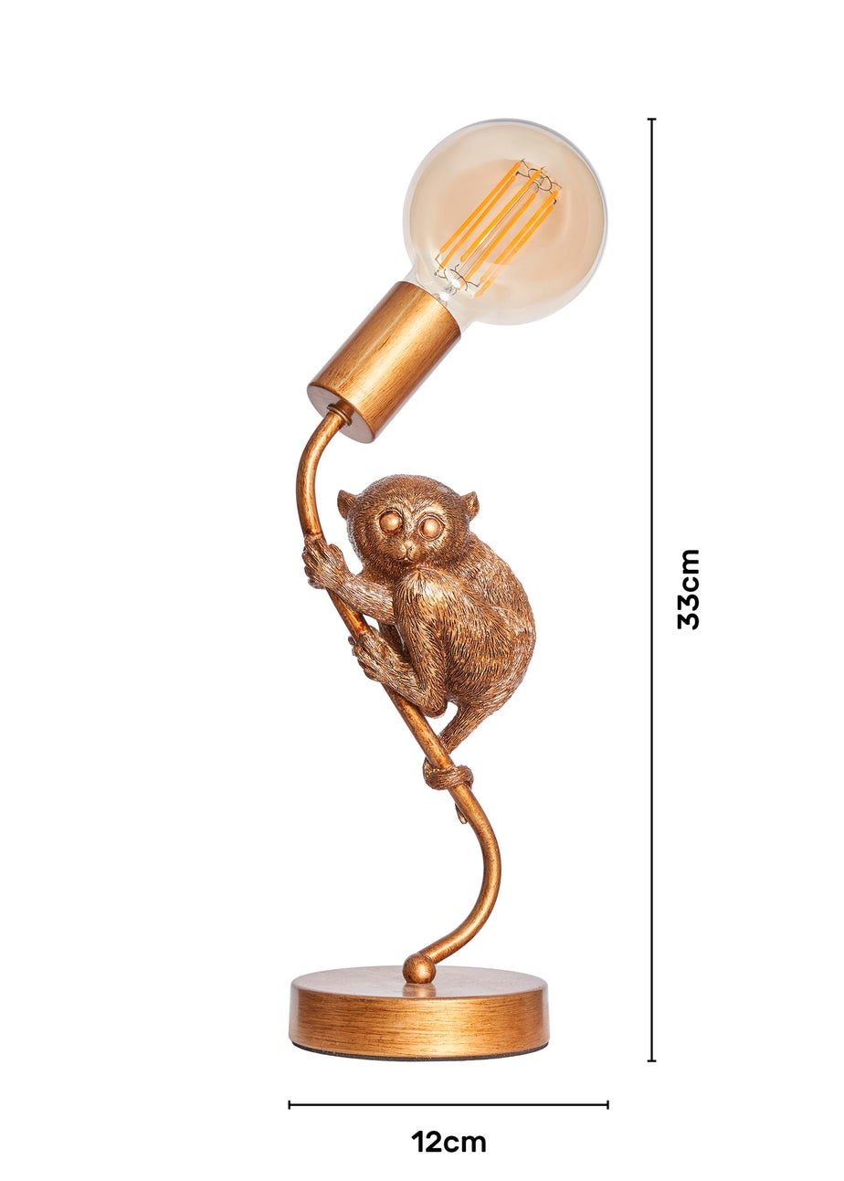 BHS Lighting Tree Tarsier Bronze Table Lamp (33cm x 12cm)